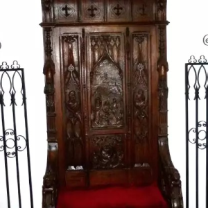 S4136 Gotycki tron, XVIII/XIX w.