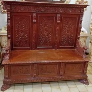 S4095 Neorenesansowa ławka/skrzynia, XIX w.