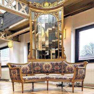 S2811 Narożna ławka z lustrem, XVIII w.