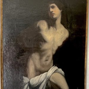 S2114 Święty Sebastian, Duży olej na płótnie, XVI w.