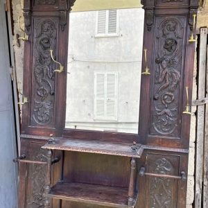 S4187 Wieszak z lustrem, XIX w.