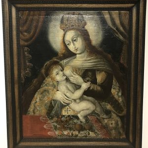 S4196 Madonna z Dzieciątkiem, Olej na płótnie, XVII w.