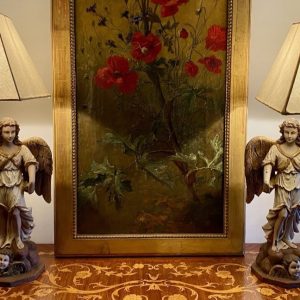 S4219 Para lamp w kształcie aniołów, XX w.