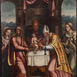 S2106 Obrzezanie Jezusa, Olej na drewnie, XVI w.