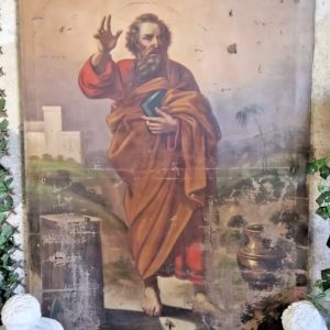 S4171 Mateusz Ewangelista, Duży olej na płótnie, XVIII w.