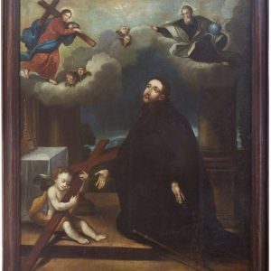 S297 Ignacy Loyola, Duży olej na płótnie, XVII w.