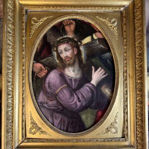 S1025 Wejście na Golgotę, Olej na drewnie, XVII w.