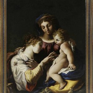 S1304 Mistyczne małżeństwo św. Katarzyny, Olej na płótnie, XVII w.