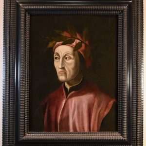 S1733 Portret Dante Alighieri, Olej na płótnie, XVI w.