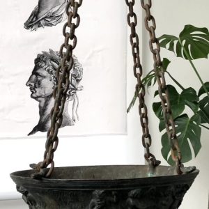 S2328 Lampa z puttami i faunami, XIX w.