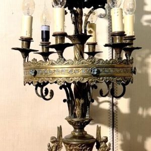 S2542 Neogotycka lampa, XIX w.