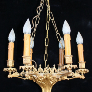 S4356 Neogotycki żyrandol, XX w.