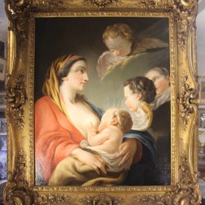 S3165 Madonna z Dzieciątkiem, Olej na płótnie, XVIII w.