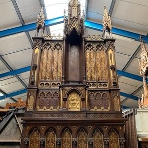 S3775 Ogromny neogotycki ołtarz, XIX w.