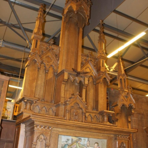 S3823 Duży neogotycki ołtarz, XIX w.