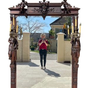 3939 Duże renesansowe lustro, XIX w.