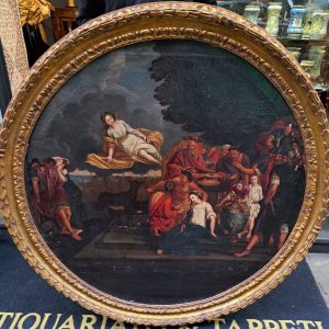 S287 Ofiarowanie Ifigenii, Duży olej na płótnie, XVIII w.