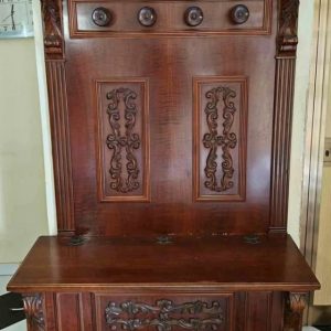 S663 Ławka/Skrzynia z wieszakiem