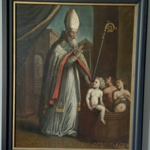 S1866 Święty Mikołaj, Olej na płótnie, XVII w.