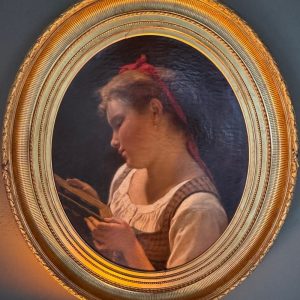 S111 Spojrzenie w lustro, Olej na płótnie, XIX w.