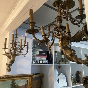 S2620 2 x Kinkiet z Zeusem, XIX w.