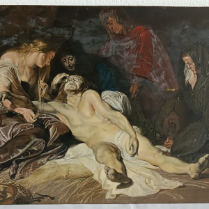 S1182 Opłakiwanie Chrystusa, Olej na drewnie