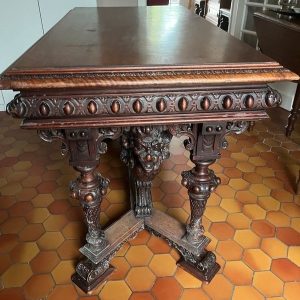 S1875 Renesansowy stół + krzesła, XX w.