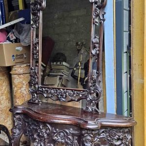 S3092 Rokokowa konsola z lustrem