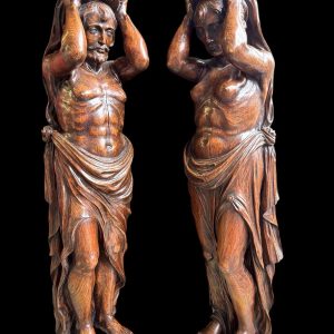 S3783 Para renesansowych kariatyd, XIX w.