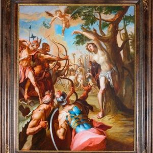 S4400 Święty Sebastian, Olej na płótnie, XVII w.