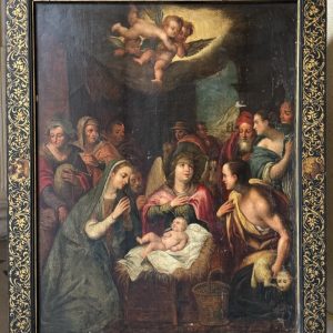 S249 Pokłon pasterzy, Olej na płótnie, XVI/XVII w.