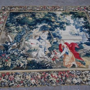 S289 Nimfy przy fontannie, Duży gobelin, XVIII w.