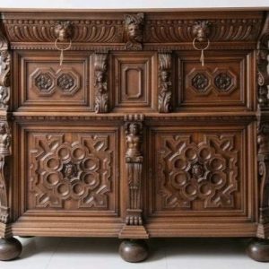 S963 Duża renesansowa szafka, XIX w.