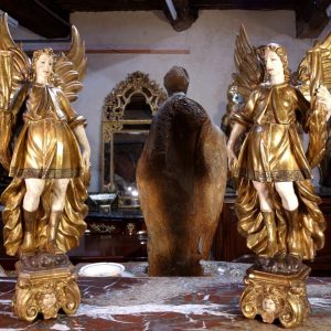 S4454 Para dużych lichtarzy-aniołów, XVIII w.