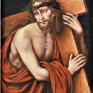 S3162 Chrystus niosący krzyż, Olej na drewnie, XVI w.