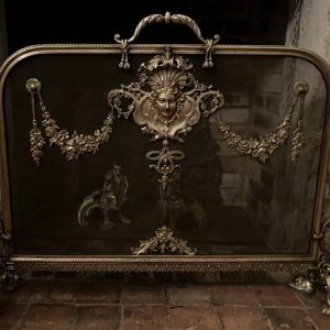 S4471 Ekran kominkowy na delfinach, XIX w.