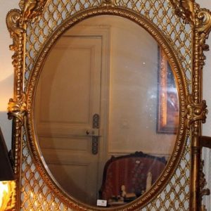 S4489 Lustro z cherubami, XIX w.