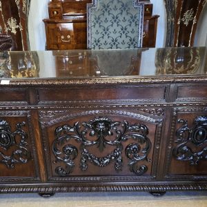 S4503 Neorenesansowe biurko + fotel, XIX w.