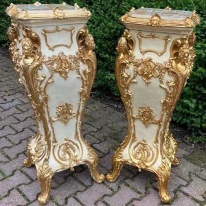 S3862 2 x Barokowy postument, XX w.