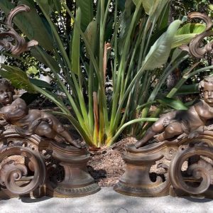 S4510 Para andironów z puttami, XIX w.