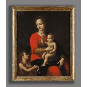 Obraz Madonny z dzieciątkiem Jezus XVI w.