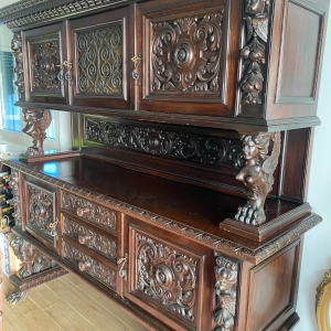 S932 Renesansowy zestaw do jadalni na lwach, XX w.