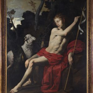S1179 Święty Jan Chrzcicel, Duży olej na płótnie, XVII w.