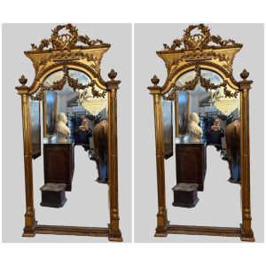 S1185 2 x Duże lustro, XIX w.