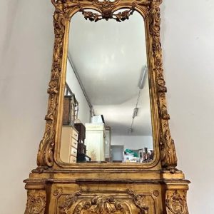 S2523 Duże barokowe lustro, XIX w.