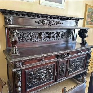 S1453 Renesansowy zestaw do jadalni na lwach