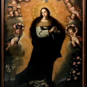 S627 Niepokalane Poczęcie, Duży olej na płótnie, XVII w.