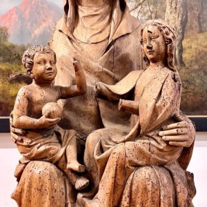 S2863 Święta Anna z Maryją i Dzieciątkiem, Rzeźba, XV w.