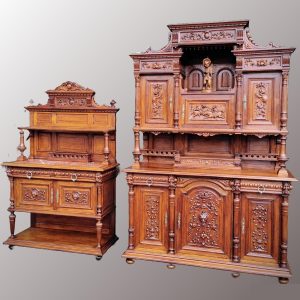 S3844 Neorenesansowy kredens + pomocnik