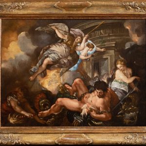 S4431 Śmierć Samsona, Olej na płótnie, XVII w.